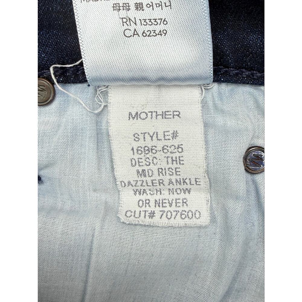 MOTHER The Mid Rise Dazzler Ankle Size 25 Now Or Never - Picture 5 of 8